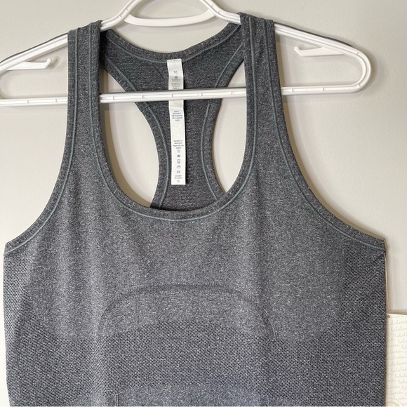Lululemon Swiftly Tech Racerback Heathered Black Size 10 - Picture 7 of 14
